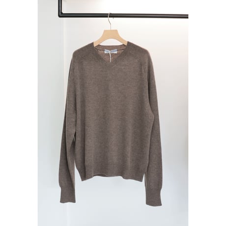 Cristaseya "OVERSIZED V NECK FLANNEL SWEATER"