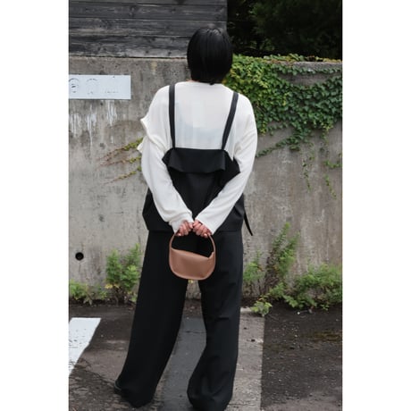 Aeta SC01 "HARFMOON ONE SHOULDER MINI"CAMEL