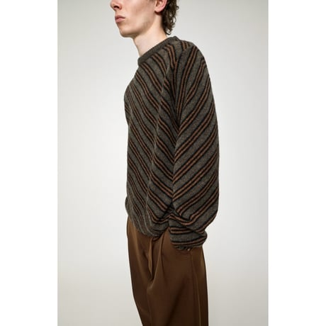 Cristaseya "DIAGONAL STRIPED SWEATER"