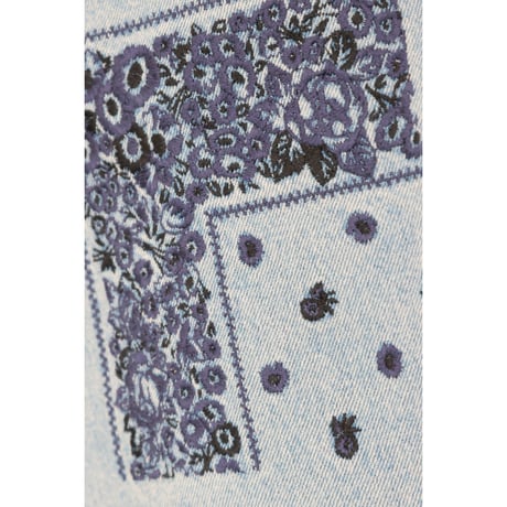 NOMARHYTHM TEXTILE "Bandana Embroidery Denim Pants"