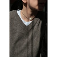 Cristaseya "OVERSIZED V NECK FLANNEL SWEATER"