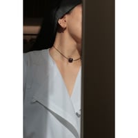 R .ALAGAN ”DISTORTED STONE CHOKER”MAHOGANY