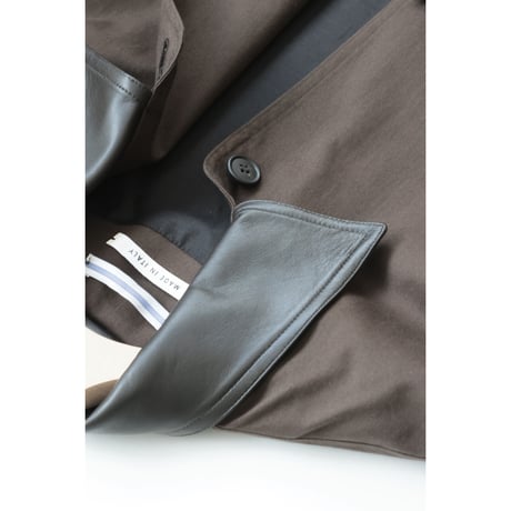 Cristaseya "OVERSIZED BLOUSON WITH LEATHER PATCH"