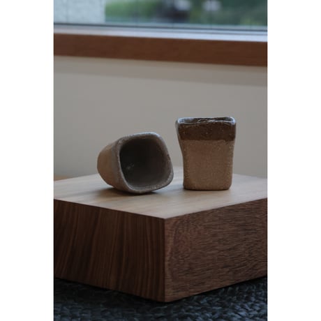 Cristaseya "ANAPHI CERAMIC-SET OF 2 SQUARE CUPS"