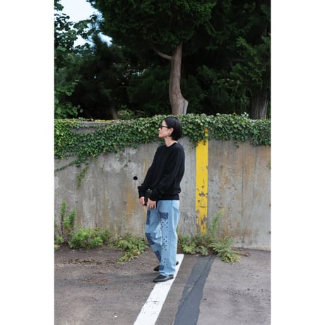 NOMARHYTHM TEXTILE "Bandana Embroidery Denim Pants"