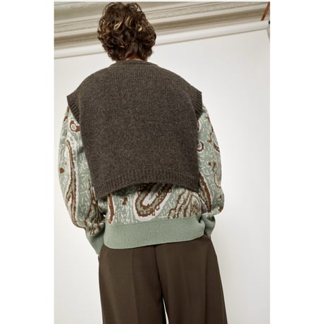 Cristaseya "CROPPED SHETLAND GILET"