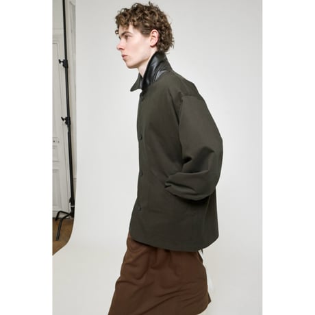 Cristaseya "OVERSIZED BLOUSON WITH LEATHER PATCH"