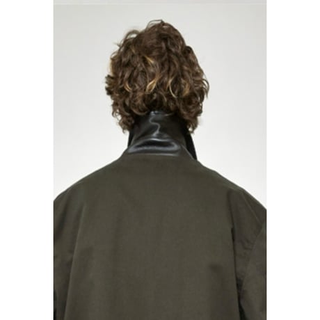 Cristaseya "OVERSIZED BLOUSON WITH LEATHER PATCH"