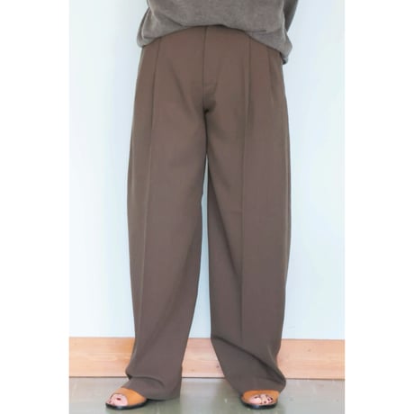 Cristaseya "DOUBLE PLEATED WIDE PANTS"