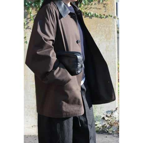 Cristaseya "OVERSIZED BLOUSON WITH LEATHER PATCH"