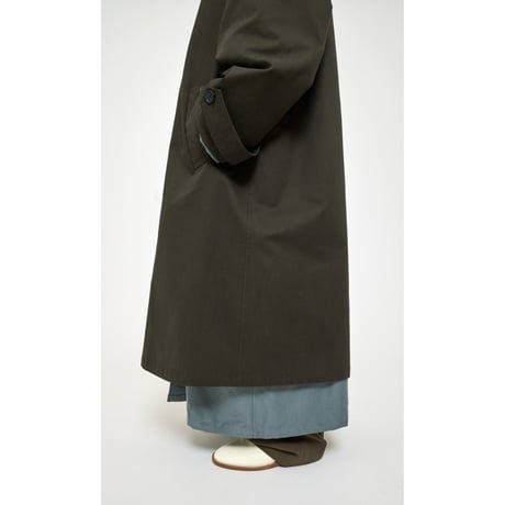 Cristaseya "OVERSIZED TRENCH WITH LEATHER PATCH"