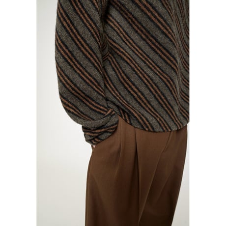 Cristaseya "DIAGONAL STRIPED SWEATER"