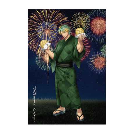 【夏花火2026】箔押しポストカード モーリー
