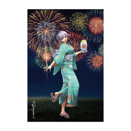 【夏花火2026】箔押しポストカード モーリー