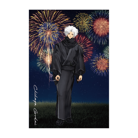【夏花火2026】箔押しポストカード 拷問ソムリエ