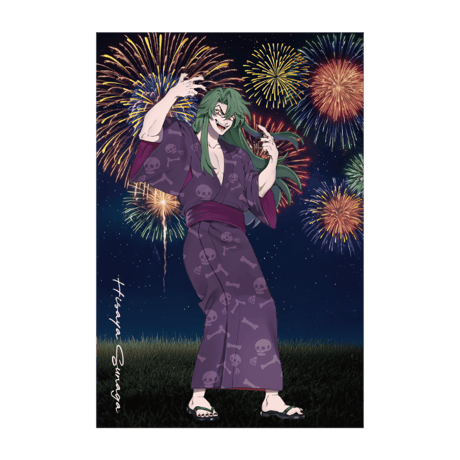 【夏花火2026】箔押しポストカード 天羽組