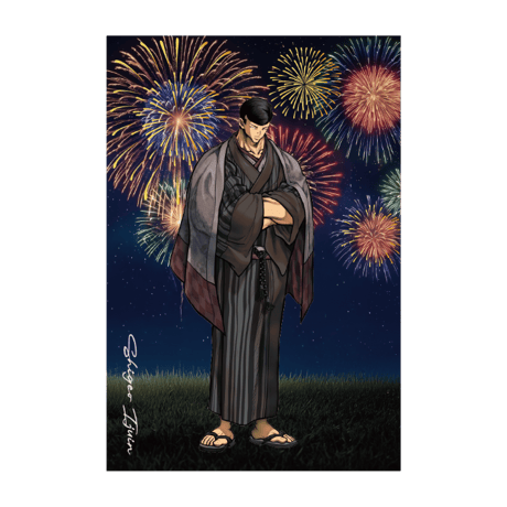 【夏花火2026】箔押しポストカード 拷問ソムリエ