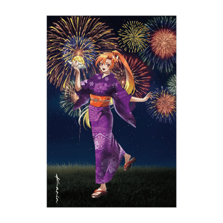 【夏花火2026】箔押しポストカード モーリー