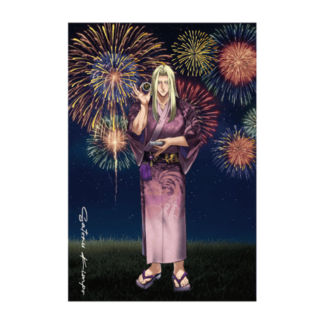 【夏花火2026】箔押しポストカード モーリー