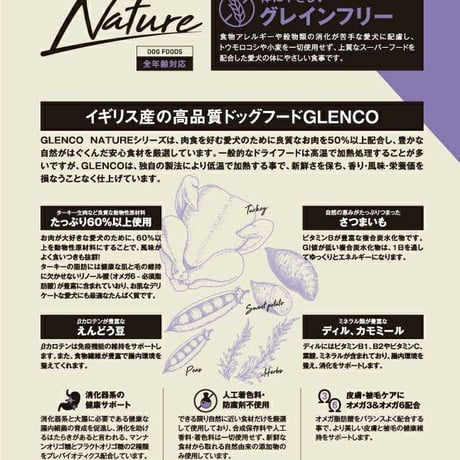グレンコナチュール ターキー 800g/1.6kg/3.2kg
