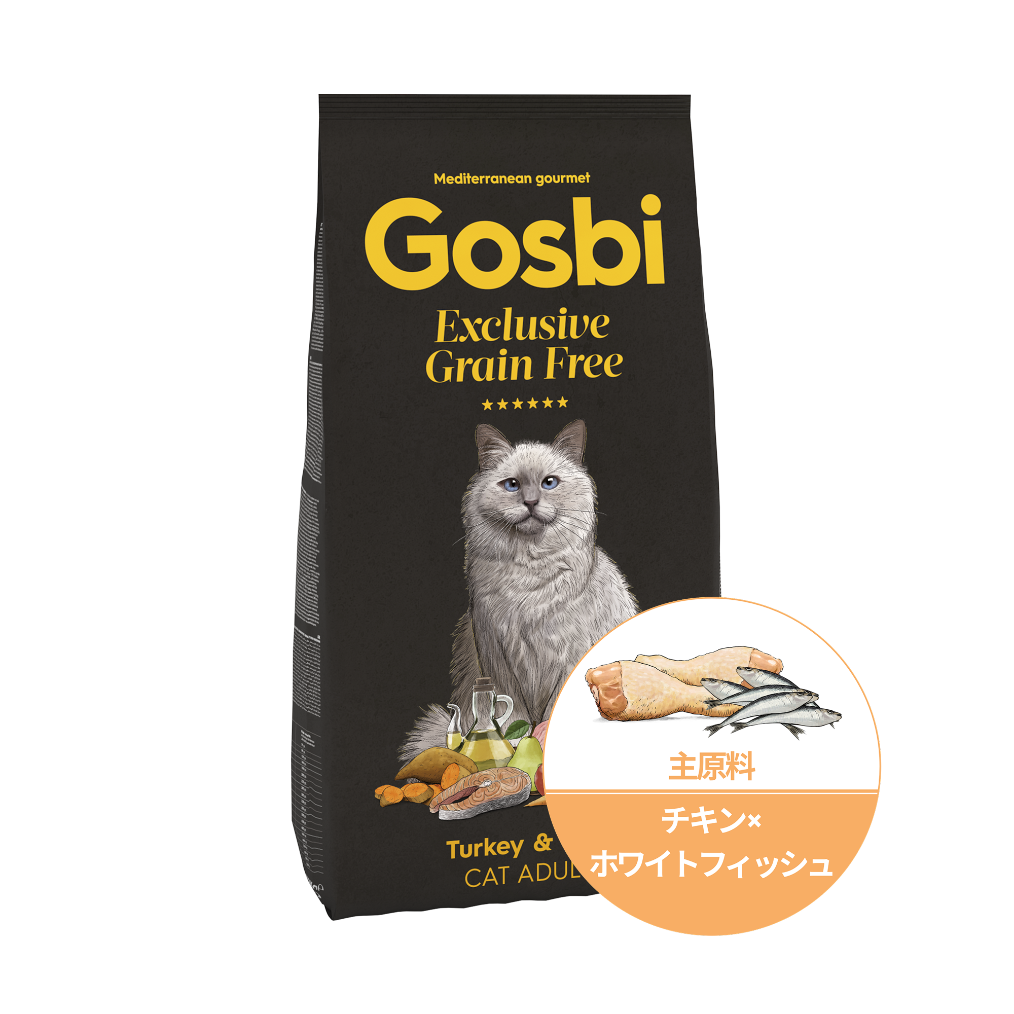 Gosbi ゴスビ キャット チキン＆フィッシュ 400g | 無添加ペットフード