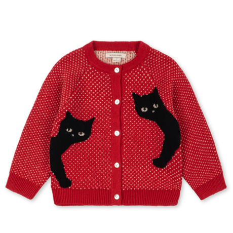 KONGESSLOEJD - BELOU CARDIGAN  |  CAT ROUGE