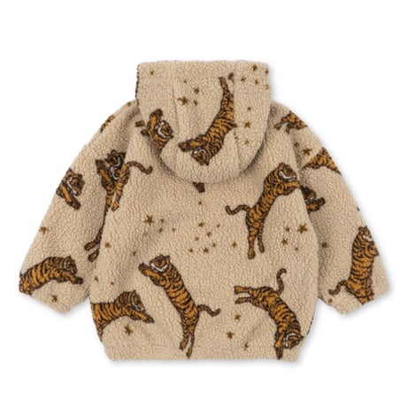 KONGESSLOEJD - JODY TEDDY HOODIE JACKET GRS  |  Tiger