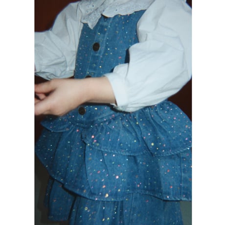 KONGESSLOEJD - ELBA SPARKLE DRESS GOTS  |  DENIM SPARKLE