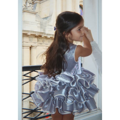 KONGESSLOEJD - FIA FRILL DRESS GRS |  SLEET