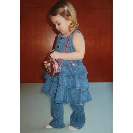 KONGESSLOEJD - ELBA SPARKLE DRESS GOTS  |  DENIM SPARKLE