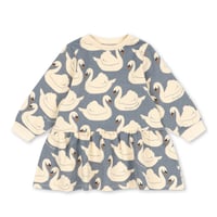 KONGESSLOEJD - LOUPY PRINT SWEAT DRESS GOTS  |  Swan