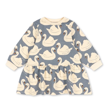 KONGESSLOEJD - LOUPY PRINT SWEAT DRESS GOTS  |  Swan