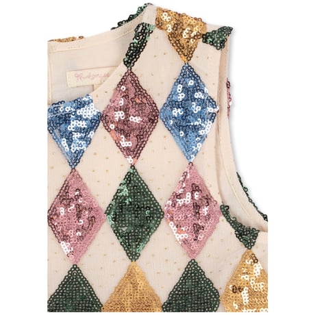 KONGESSLOEJD - YVONNE HARLEKIN DRESS  |  	 HARLEKIN SEQUIN