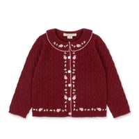 KONGESSLOEJD - ROSIER CARDIGAN  |  POMEGRANATE
