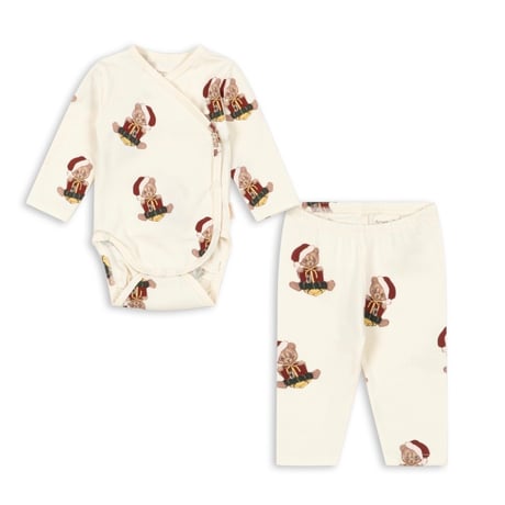 KONGESSLOEJD - HOLIDAY NEWBORN PAJAMAS SET GOTS  | TEDDY BEAR