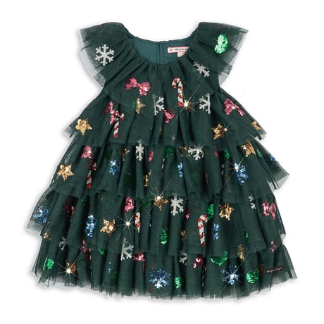 KONGESSLOEJD - YVONNE CHRISTMAS DRESS  |  HUNTER GREEN