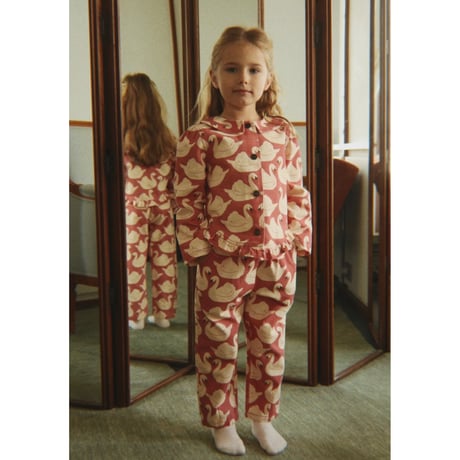 KONGESSLOEJD - MAGOT FRILL PANTS GOTS  |  Swan  Rose