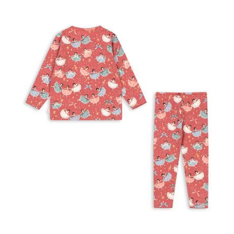 KONGESSLOEJD - HOLIDAY PAJAMAS SET GOTS  |  BOW BALLERINA BLUSH