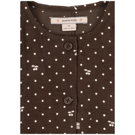 KONGESSLOEJD - CARA DRESS GOTS  |  CHERRY DOT CHOCOLATE
