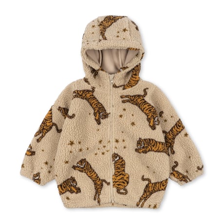 KONGESSLOEJD - JODY TEDDY HOODIE JACKET GRS  |  Tiger