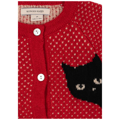 KONGESSLOEJD - BELOU CARDIGAN  |  CAT ROUGE