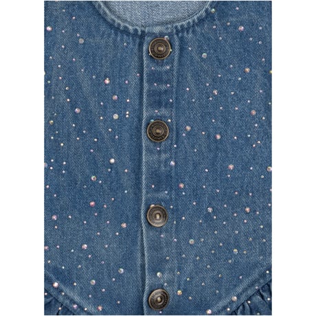 KONGESSLOEJD - ELBA SPARKLE DRESS GOTS  |  DENIM SPARKLE