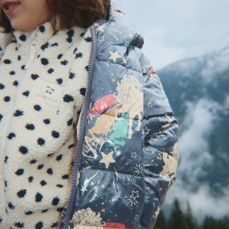 KONGESSLOEJD - JODY EMBROIDERY TEDDY JACKET GRS  |  Dot Lumiere