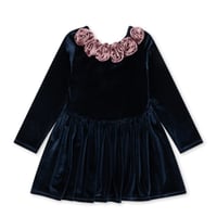 KONGESSLOEJD - ROSETTA DRESS GRS  |  NAVY
