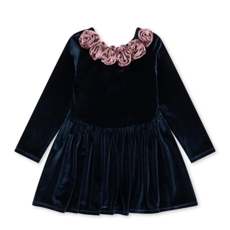 KONGESSLOEJD - ROSETTA DRESS GRS  |  NAVY