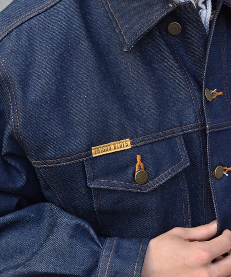 Prison Blues Denim Western Jacket Rigid Blue