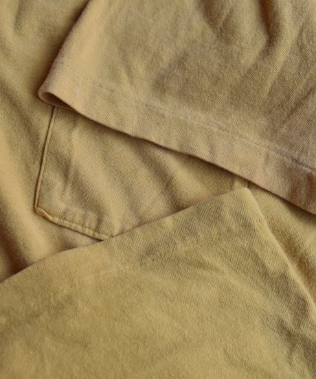 Used Gap Pocket T-shirt Made in USA Yellow 04-532