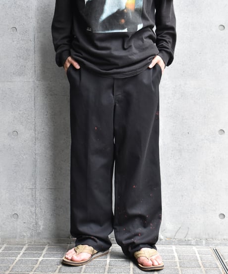 Used Dickies 874 Work Pants Cut Off Black 03-217