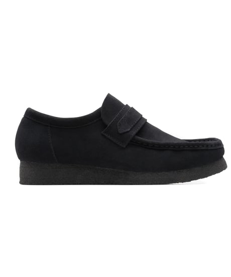 Clarks Wallabee Loafer Black Suede