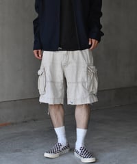 Used Painted Polo Ralph Lauren Cargo Shorts "Khaki" 03-223